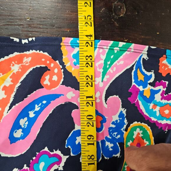 Liz Claiborne Paisley Tankini Top Womens Size 8 Halter Style Swim NWT Preppy - Picture 6 of 6